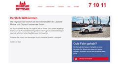 Desktop Screenshot of minicar-luebeck.de